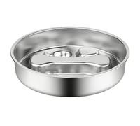 Générique Slow Feeder Dog Bowls - Stainless Steel Reversible Dish | Metal Puppy Slow Feeder Bowl For Puppy Cat Food Treat Enrichment Boredom Training Stimulation Indoor Outdoor