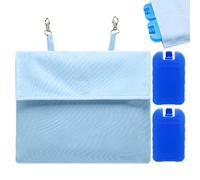 Générique Small Animal Cooling Pad - Fabric PP 25x22cm | Hedgehog Ice Pack, Hangable Cooling Sleeve, Ferret Cage Coolings Pack, Pet Coolings Accessories | Hot Weather