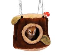 Générique Small Animal Hammock | Flannel Warmth Hamster Beds | Animal Shelter For Winter Hamster Retreat Supplies Ferret Mouse Guinea | Cavy Small Animal Cage Accessories Snug Suspended