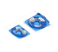 Générique Small Ceiling Fan with Light - Double Head Quiet Design, E26/E27 Bulb Base with 3-Speed Remote, Integrated Aerodynamic Blades, High-Efficiency LED Lighting, Home Dorm Office Apartment