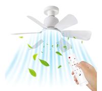 Générique Small Ceiling Fan With Light | Led Socket Ceiling Fan Lamp Combo | Screw In Bulb With 3 Speeds Silent Cooling Supplies For Women Men Outdoor Kitchen Farmhouse Garage Home Porch
