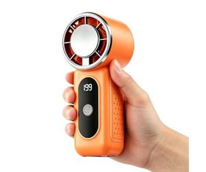 Générique Small Cooling Fan - ABS, Rechargeable Bladeless Cold Wind Blower - Mini Fan For Home Office Bedroom Desk Outdoor Beach Travel Hiking Summer