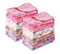 Générique Small Dog Blanket 8-Piece Warm Comfortable - Paw Printed Fleece | | Soft Fluffy Pet Sleeping Mat and Puppy Blanket Set for Small Dogs Cats and Small Animals Indoor Bedding Comfort