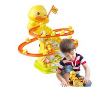 Générique Small Ducks Climbing, Flashing Lights Music, 10.83x9.06in Duck Roller Coaster, Interactive Toy Features, Authentic Safe Materials for Kids Exercise, Hand Coordination, Indoor Play
