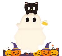 Générique Small Figurines for Phone, Halloween Ghost Mini Figures, Peel-and-Stick Decorations Smartphone, Tablet, Car Dashboard, Cute Halloween Accessories Men and Women Kids Adult More