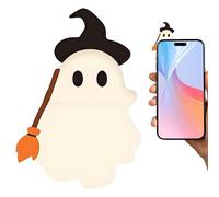 Générique Small Figurines for Phone, Halloween Ghost Mini Figures, Peel-and-Stick Decorations Smartphone, Tablet, Car Dashboard, Cute Halloween Accessories Men and Women Kids Adult More