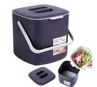 Générique Small Garbage Can - Desktop Waste Basket with Lid - Mini Trash Can for Desk - for Dorm Home Bathroom Kitchen Classroom Nursery Craft Room Vanity