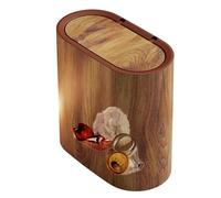 Générique Small Garbage Can With Lid - ABS 29.5x29x16cm | Slim Trash Bin Covered Waste Basket Space Saving Bathroom Dustbin Odor Control Lidded Bin For Bathroom Kitchen Toilet Laundry Bedroom