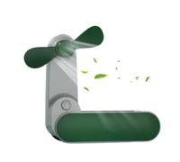 Générique Small Handheld Fan - Foldable USB Rechargeable Low Noise