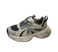 Générique Small Kids Casual Shoes Chunky Kids Shoes Sneakers for Girls Fille Vert Respirant Baskets (Grey, 27 Little Child)