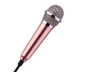Générique Small Microphone for Vlogging,Mini Universal Aluminum Alloy Earphone,Phone Instrument Microphone | for Podcast Singing Game Studio Content Creation Filming Photography Offices Travel