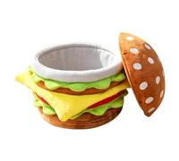 Générique Small Organizer Pouf Cushioned Hidden Compartment Furniture Cube