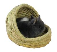 Générique Small Pet Bed - Straw Woven Slipper Nest | Hatch House for Chickens Ducks Rabbits Hamsters Guinea Pigs, Comfortable Retreat, Durable Small Animal Bedding for Coop Or Cage