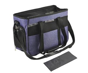 Générique Small Pet Carrying Bag with Multi-Pockets, Breathable Flexible Safety Sling for Cats and Pets, Ideal for Travel, Holiday Road Trips, Picnics, Camping, Walking, Outdoor Adventures