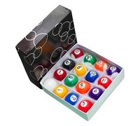 Générique Small Pool Balls, 16 Pieces Cue Balls, Compact Lightweight Portable Colorful Strategic Thinking Hand Eye Strong Build, Billiard Ball for Tabletop Boys Kids Girls Play, 32mm, 38mm