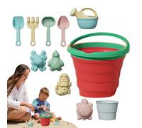 Générique Small Sand Toys,Sand Shovels Set | Digging Play Game with Folding Fruit Bucket for Kids Ages 3+, Garden Beach Vacation Camping Backyard Activities