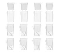 Générique Small Self Watering Pots, 12pcs Hydroponic Planter Set, Flower Pots with Wicking Rope Feature, Ergonomic Material, Mini with Functional Design, Self Watering Pot for Seedlings