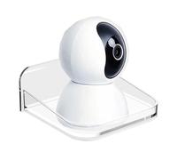 Générique Small Shelf Wall Mount, Tiny Floating Wall Shelf, Security Camera Bracket Holder with Rustproof Metal, Mount Display Space Saving Organizer for Window Apartment Renter Bedroom Dorm Bathroom
