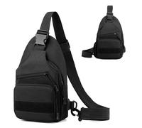 Générique Small Sling Bag, Single Shoulder Pouch, Wear-Resistant Fabric, Compact Lightweight Build, Adjustable Strap Fit, Perfect for Hiking, Camping, Jogging, Cycling and Daily Urban Travel