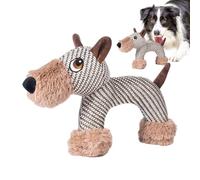 Générique Small Squeaky Dog Toy - Soft Chewing Doll, Teeth Cleaning Pet Squeak Toy | Puppy Aggressive Chewers Outdoor Indoor Play for Christmas Birthday Animal Entertainment Durable Fun Ţoy Set