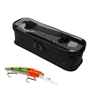 Générique Small Tackle Bag | Portable Mesh Tackle Box with Handle Design - Large Capacity Fish Storage Wraps for Casting Trolling Catfish Crappie Walleye Saltwater Backpacking Travel