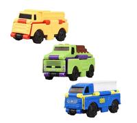 Générique Small Toy Cars, Kids Toy Deformation Car, Mode Adventure Flywheel-Powered Motion Durable Build Compact & Travel-Ready, Carrier Truck Gift for Kids, Children, Boys, Girls
