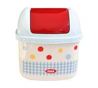 Générique Small Trash Can for Desk - Waste Bin with Lid Compact | Mini Garbage Container for Car Office Kitchen Bedroom Study Dorm Room Indoor