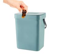 Générique Small Trash Can - Wall Mounted Trash, Folding Waste Bin. Large Capacity Durable With Lid And Handle | Large Capacity Durable Modern Mountable Garbage Cans For Counter Top And Under Sink