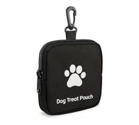 Générique Small Treat Pouch, Paw Print Dog Bag, Belt Clip Holder with Adjustable Strap, Portable Training Pouch for Puppy Pet Food Toys, Outdoor Walking Running Hiking Camping Exercise Pet Supplies