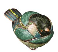 Générique Small Trinket Box - Bird Trinket Box | Pet Shape Enamel Jewelry Case | Earring Organizer With Rhinestone | Ideal For Women Girls Necklace Ring Earrings Storage Home Dresser Display