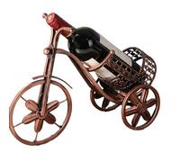 Générique Small Wine Rack, Metal Bicycle Shaped Holder, Decorative Tricycle Shelf, Compact Display Stand, Collectible Bar Ornament, for Tabletop, Wine Storage, Gift Display Use, 14.37x11.02 inches
