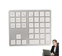 Générique Small Wireless Keyboard, Compact 35-Key Mechanical Keyboard, Silent Handheld Keypad 5.71x4.8x0.59 inches, Portable Keyboards, Efficient Typing Tool for Personal