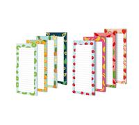 Générique Small Writing Pads - 4-Piece Fruit Design Memo Notepads | Easy Tear-Off Clear Print Stationery Paper Pads for Daily Work, Study Notes, Shopping Lists, Office, Classroom