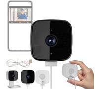 Générique Smart 2K Window Security Camera, Indoor WiFi Home Camera with Color Night Vision, Wireless Stick-on Setup & Motion Detection Two-Way Audio for Home Security Monitoring (Without TF Card)