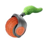 Générique Smart Cat Toy with Tail, Interactive Chasing Cat Ball, Blue/Green/Orange Portable Two Speed Adjustment, Versatile Animal Equipment, Automatic Moving Ball for Kitten