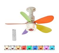Générique Smart Ceiling Fan Light, Wireless Music Lighting System, 3 Speed High Performance Motor with Rugged Build, Heat Resistant Matte, Climate Device with Style Fan for Living Room Bedroom