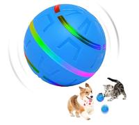 Générique Smart Interactive Dog, Remote Control Rolling Ball, Automatic Tough Pet with LED Flashing Light, Motion Toy for Small, Medium, Large Dogs Home, Training, Playroom, Backyard