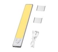 Générique Smart Motion Sensor Light With Bracket - 3-Color Adjustable LED Night Lïght | Self-Adĥesive Under Cabinet Light For Closet Hallway | Rechargeable Indoor Automatic Lighting, Easy Install