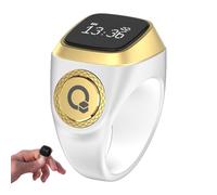 Générique Smart Ring Counter - Smart Tally Counter Ring - Compteurs des Doigts | Usure De Doigt Intelligente Élégante Rechargeable | Soutien Multi-Langues, Anneaux De Rappel De Prière pour Suivre Le