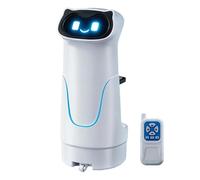 Générique Smart Robot - 22.5x10.6x10.8cm ABS | Remote Control Robot Toy | RC Delivery Robots | Interactive Food Delivery Learning Toy | Educational Play Toys for Kids Adults Home School Party Use
