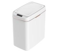 Générique Smart Sensor Trash Can, Automatic Motion-Activated Garbage Bin, Slim Square Bathroom Wastebasket, Hands-Free Intelligent Sensor Bin for Home and Office, Modern Touchless Trash Solution