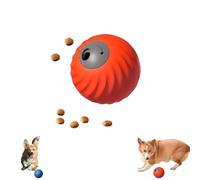 Générique Smart Touch Interactive Dog Toy with Fruit Braided Cover, Automatic Rolling + Feeding, Suitable for Small/Medium Dogs Safe and Durable (Orange)