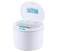 Générique Smart Trash Can - ABS Electronic, 3L Automatic Garbage Bin | Sensor Lid Waste Container, USB Charging Desktop Storage Box, Touchless Mini Trash Can For Dorm Bathroom Kitchen RV Apartment