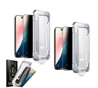 Générique Smoothshield 2 Packs - Tempered Glass Screen Protector with Anti-Scratch Anti-Fingerprint Privacy & Auto Dust-Free Install, For iphone 12 13 14 15 16 pro screen protector (Privacy*2pcs,12)