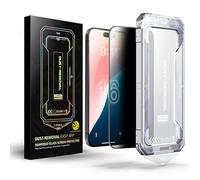 Générique SmoothShield 2 Packs Tempered Glass Screen Protector with Anti-Scratch Anti-Fingerprint Privacy & Auto Dust-Free Install for iPhone 12/13/14/15/16 (Privacy,for iPhone 16ProMax)