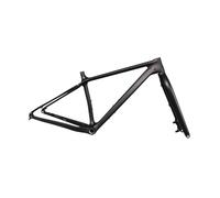 Générique SN05 27.5ER Cadre de vélo Neige Semi-Rigide entièrement en Carbone Inclus/Pas Fourche Avant 197mm arrière 150mm(Matte Black,22 inch NO Fork)