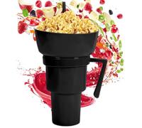 Générique Snack And Drink Cup, Travel Food And Beverage Holder, Leakproof -Use Container For Chips, Candy, Fruit, Popcorn, Juice, Milk Tea, Outdoor Events, Parties, Adults Use, Easy To Clean