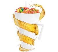 Générique Snack And Drink Cup, Travel Food And Beverage Holder, Leakproof -Use Container For Chips, Candy, Fruit, Popcorn, Juice, Milk Tea, Outdoor Events, Parties, Adults Use, Easy To Clean