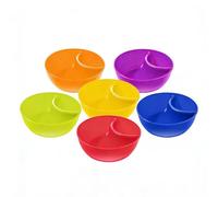 Générique Snack Bowl Set - 15x15x5cm PP Cups, 6 Pcs Stackable Containers | Microwave Dishwasher Safe Plates 295g, Moisture Proof Dipping Sauce Serving Dishes Ideal For Potato Chips Salsa Nuts