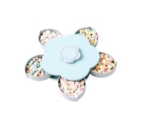 Générique Snack Box Container,with Rotating Lid Reusable Storage,Office Snack Box Divided Container | for Kids Adults Home Office Party Travel Camping Candy Chocolate Cookie Nut